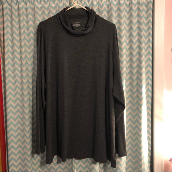 Lane Bryant Tops - Lane Bryant women’s plus size charcoal grey long sleeve turtleneck top